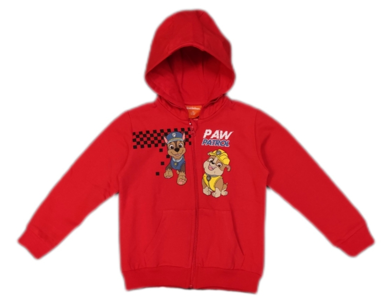 PAW Patrol Kinder Sweatjacke mit Kapuze in rot